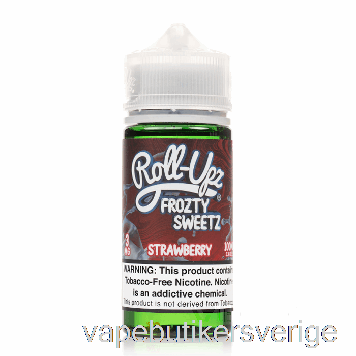 Vape Sverige Jordgubbsis - Juice Roll-upz - 100ml 0mg